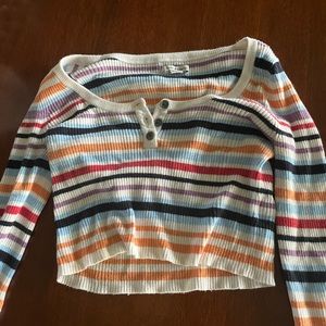 Rainbow AE sweater.